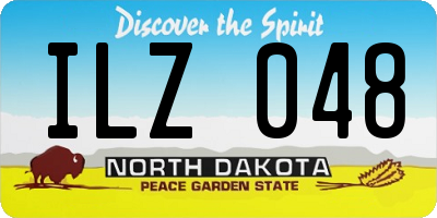 ND license plate ILZ048