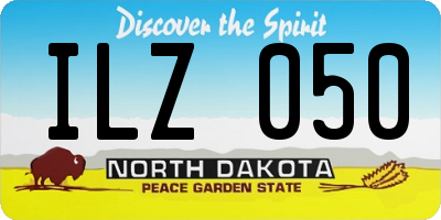 ND license plate ILZ050