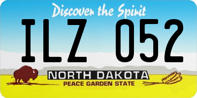 ND license plate ILZ052
