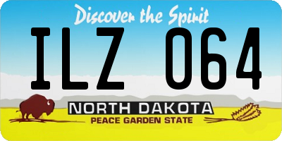 ND license plate ILZ064