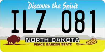 ND license plate ILZ081