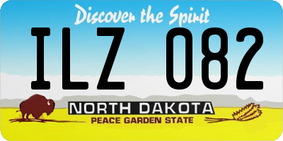 ND license plate ILZ082
