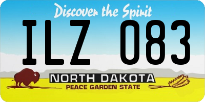 ND license plate ILZ083