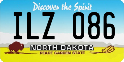 ND license plate ILZ086