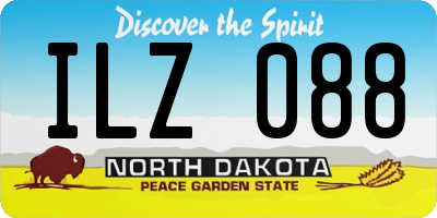 ND license plate ILZ088