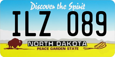ND license plate ILZ089
