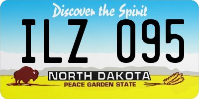 ND license plate ILZ095