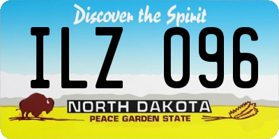 ND license plate ILZ096
