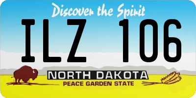 ND license plate ILZ106
