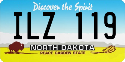 ND license plate ILZ119