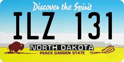 ND license plate ILZ131