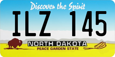 ND license plate ILZ145