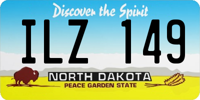 ND license plate ILZ149