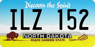 ND license plate ILZ152
