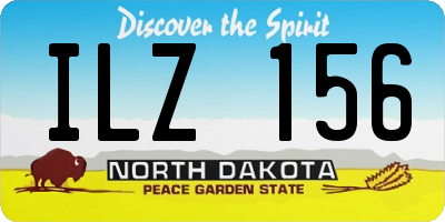 ND license plate ILZ156