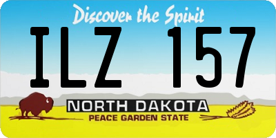 ND license plate ILZ157