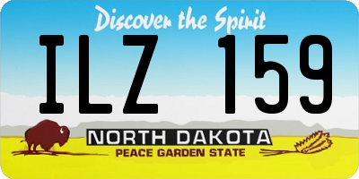 ND license plate ILZ159