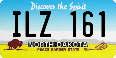 ND license plate ILZ161