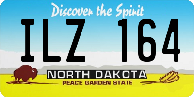 ND license plate ILZ164