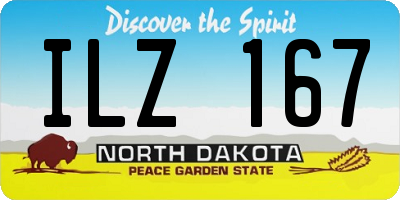 ND license plate ILZ167