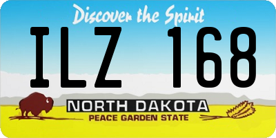 ND license plate ILZ168