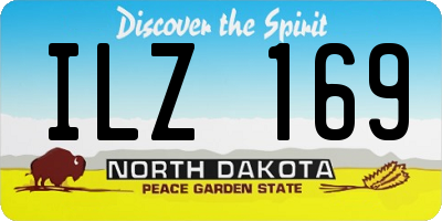 ND license plate ILZ169