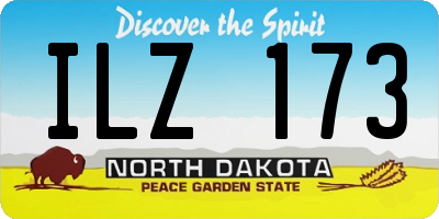 ND license plate ILZ173