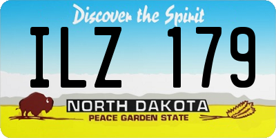 ND license plate ILZ179