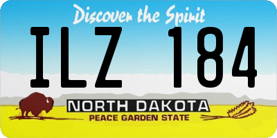ND license plate ILZ184