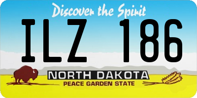 ND license plate ILZ186