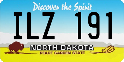 ND license plate ILZ191