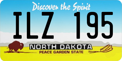 ND license plate ILZ195