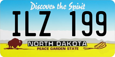 ND license plate ILZ199