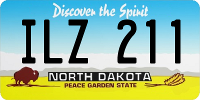 ND license plate ILZ211