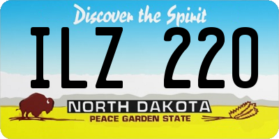 ND license plate ILZ220