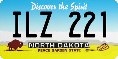 ND license plate ILZ221