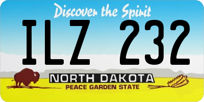 ND license plate ILZ232