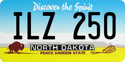ND license plate ILZ250