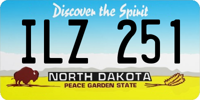 ND license plate ILZ251
