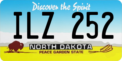 ND license plate ILZ252
