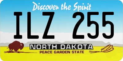 ND license plate ILZ255