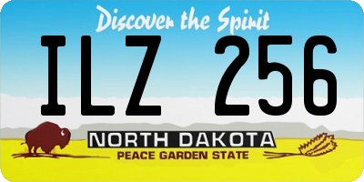 ND license plate ILZ256