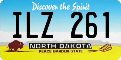 ND license plate ILZ261