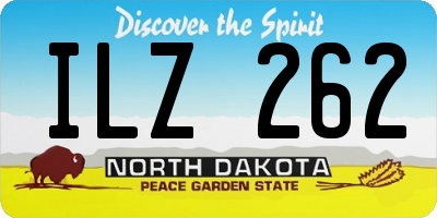 ND license plate ILZ262