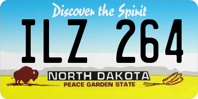 ND license plate ILZ264