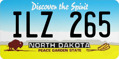 ND license plate ILZ265