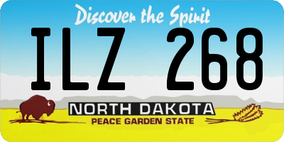 ND license plate ILZ268