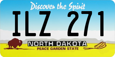 ND license plate ILZ271