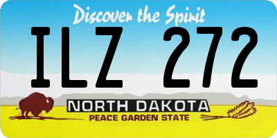 ND license plate ILZ272