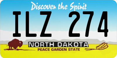 ND license plate ILZ274